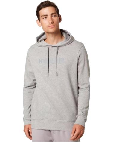 SUDADERA CON CAPUCHA HUMMEL LEGACY LOGO GRIS GRIS