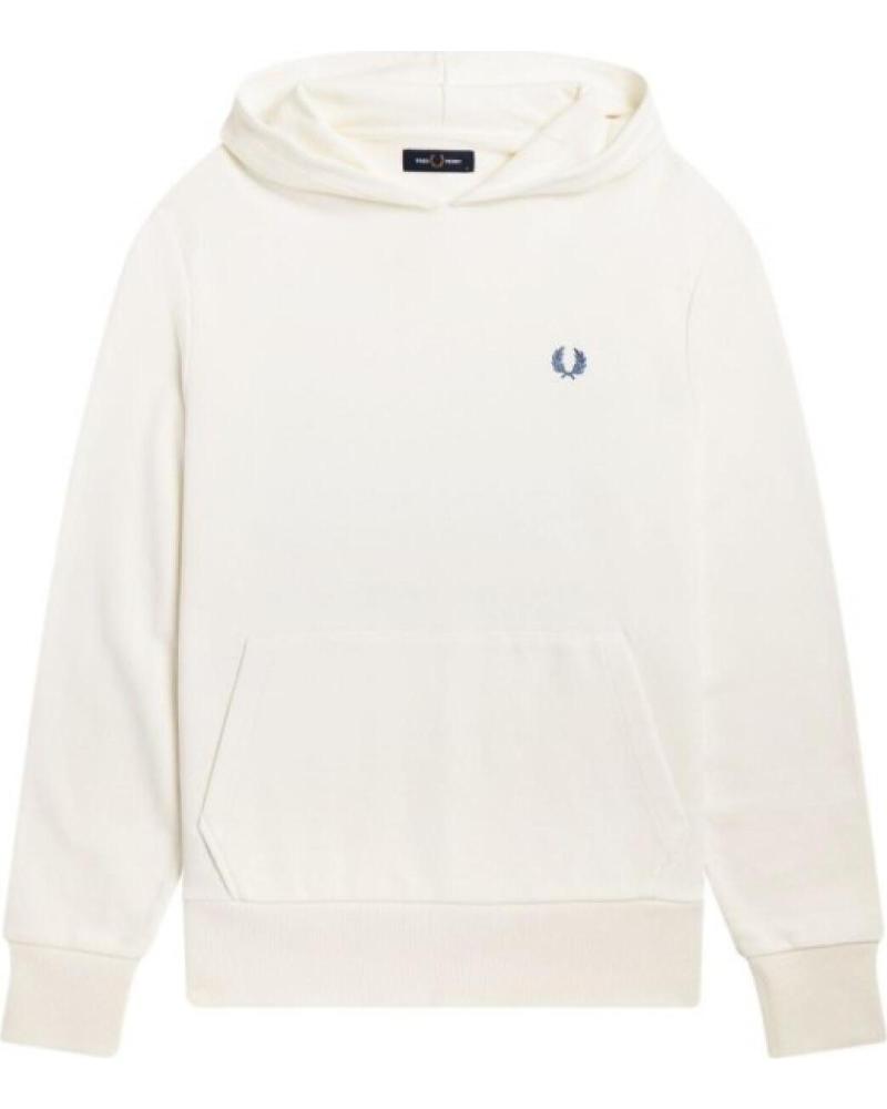 SUDADERA CON CAPUCHA FRED PERRY LAUREL WREATH HOODED SWEAT BLANCA BLANCO
