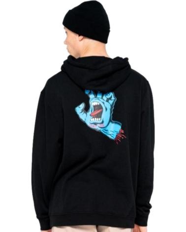 SANTA CRUZ SCREAMING HAND CHEST HOODIE BLACK NEGRO
