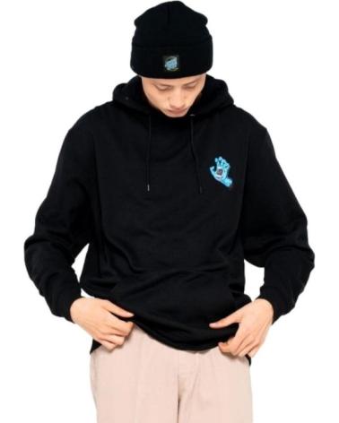 SANTA CRUZ SCREAMING HAND CHEST HOODIE BLACK NEGRO