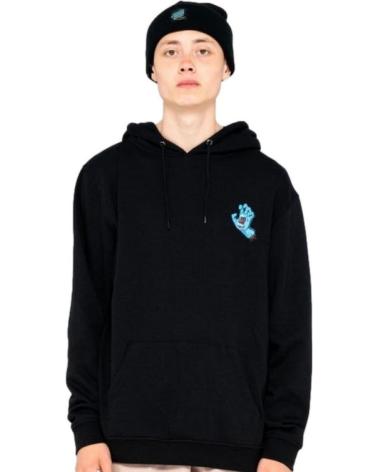 SANTA CRUZ SCREAMING HAND CHEST HOODIE BLACK NEGRO