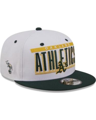 CAPPELLINO NEW ERA 9FIFTY ATHLETICS RETRO TITLE BIANCO BLANCO