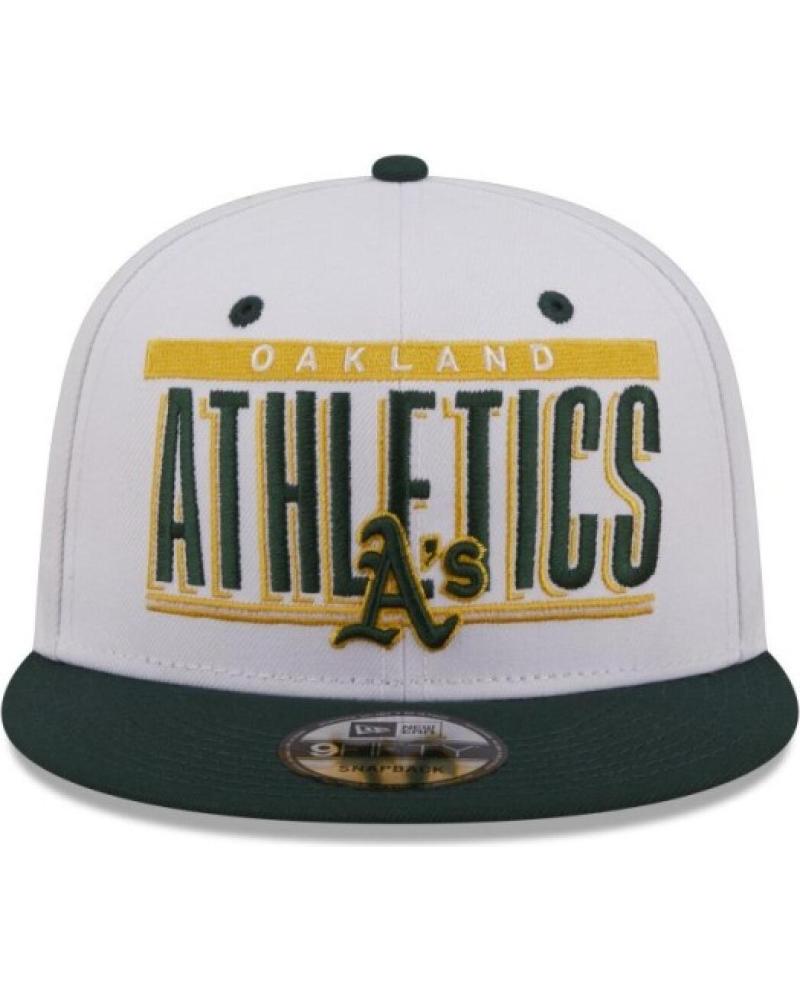 CAPPELLINO NEW ERA 9FIFTY ATHLETICS RETRO TITLE BIANCO BLANCO