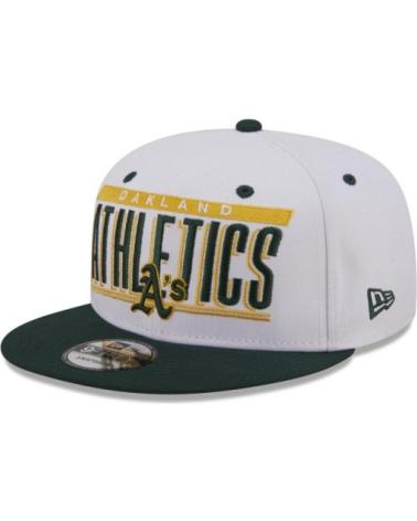 CAPPELLINO NEW ERA 9FIFTY ATHLETICS RETRO TITLE BIANCO BLANCO