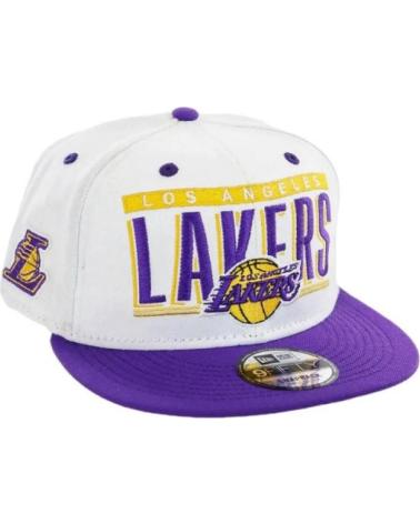 BONÉ NEW ERA 9FIFTY LOS ANGELES LAKERS RETRO TITLE BRANCO E ROXO BLANCO
