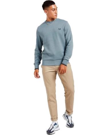 SUDADERA FRED PERRY CREWNECK AZUL AZUL