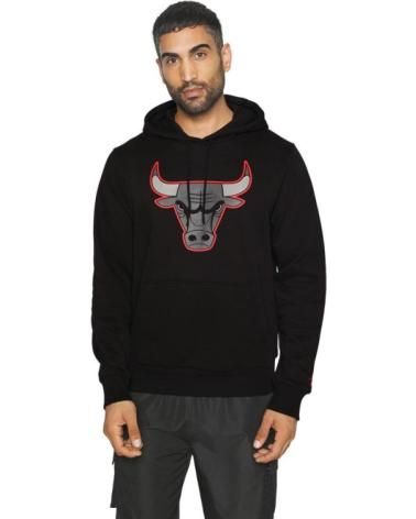 SUDADERA NEW ERA CHICAGO BULLS NBA OUTLINE LOGO PO HOODY NEGRA NEGRO