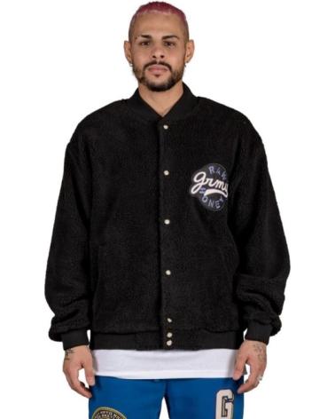 GRIMEY CHAQUETA POLAR HIVE SHERPA BUTTON NEGRA NEGRO