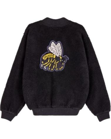 GRIMEY CHAQUETA POLAR HIVE SHERPA BUTTON NEGRA NEGRO