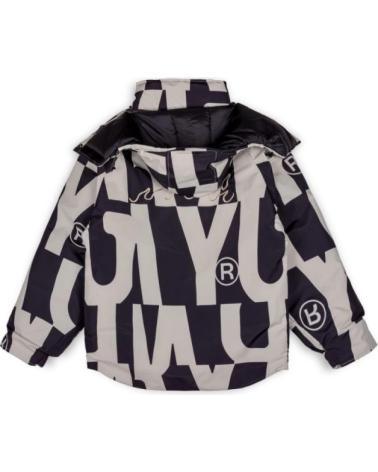 GRIMEY PARKA SNOW FOX ESTAMPA ALL OVER PRETA NEGRO