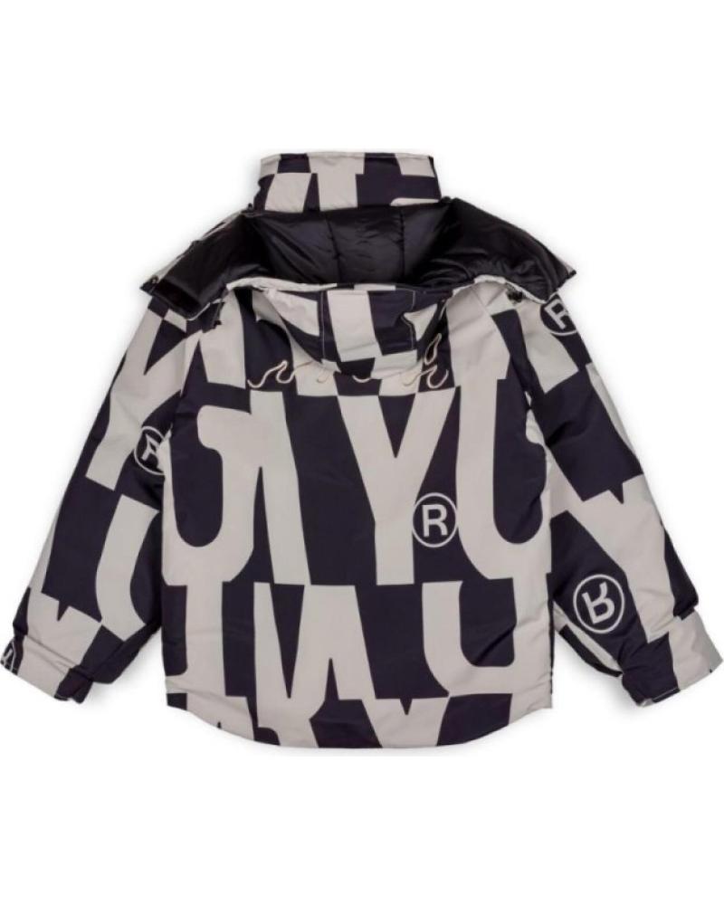 GRIMEY PARKA SNOW FOX ESTAMPA ALL OVER PRETA NEGRO