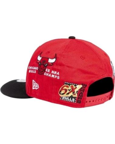 CAPPELLINO MITCHELL & NESS CHICAGO BULLS 8 BITS XL SNAPBACK ROSSO E NERO NEGRO