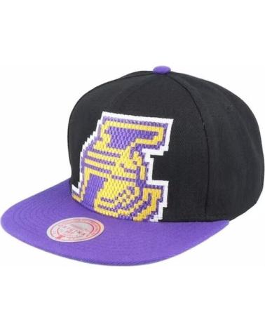 CAPPELLINO MITCHELL & NESS LOS ANGELES LAKERS 8 BITS XL SNAPBACK NERO E VIOLA NEGRO