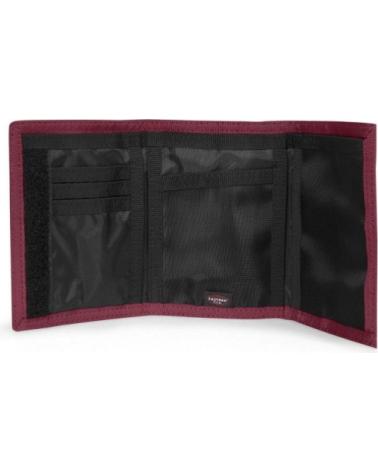 EASTPAK CREW WALLET GELDBÖRSE BUSHY BURGUNDY AUS NYLON MIT KLETTVERSCHLUSS GRANATE