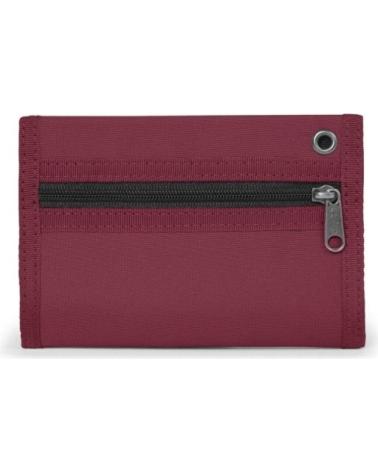 EASTPAK CREW WALLET GELDBÖRSE BUSHY BURGUNDY AUS NYLON MIT KLETTVERSCHLUSS GRANATE