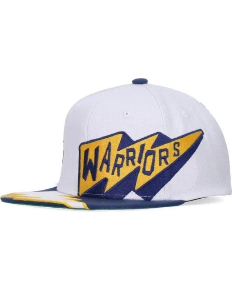 CAPPELLINO MITCHELL & NESS FASTIME SNAPBACK GOLDEN STATE WARRIORS BIANCO BLANCO