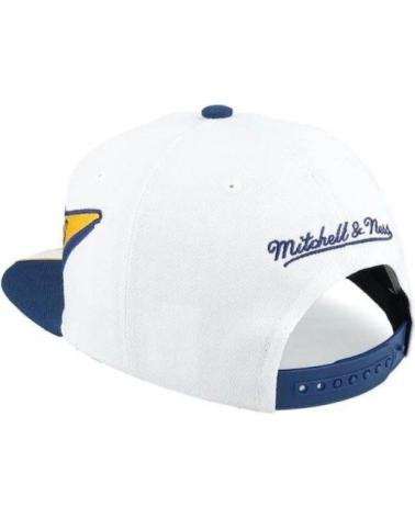 CAPPELLINO MITCHELL & NESS FASTIME SNAPBACK GOLDEN STATE WARRIORS BIANCO BLANCO