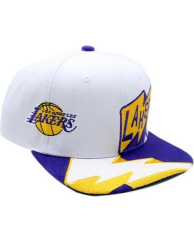 CAPPELLINO MITCHELL & NESS FASTIME SNAPBACK LOS ANGELES LAKERS BIANCO BLANCO
