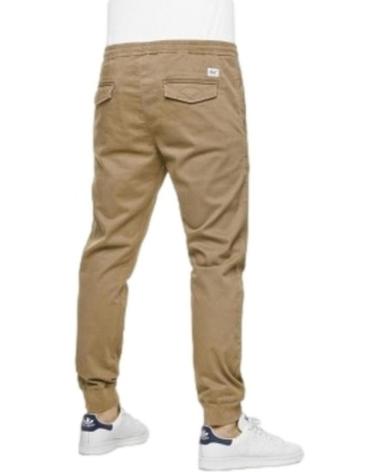 PANTALONE JOGGER REELL REFLEX RIB TOSTATO NEGRO