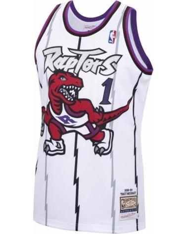 MAILLOT MITCHELL & NESS SWINGMAN TORONTO RAPTORS MCGRADY BLANC BLANCO