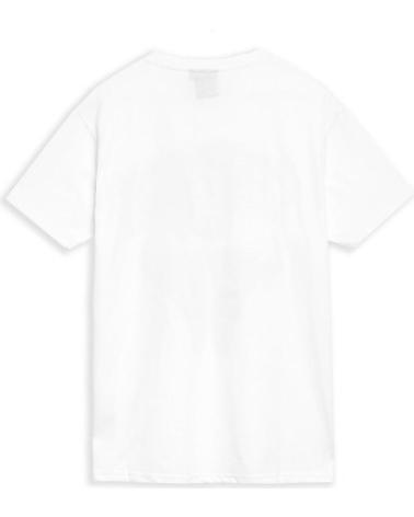 T-SHIRT AREA ZERO GOLDEN SNEAKERS TEE BLANC AVEC IMPRIMÉ CHICAGO ROUGE BLANCO