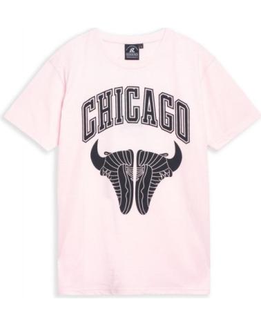T-SHIRT AREA ZERO CHICAGO SNEAKERS BIG FACE ROSE-NOIR ROSA-NEGRO