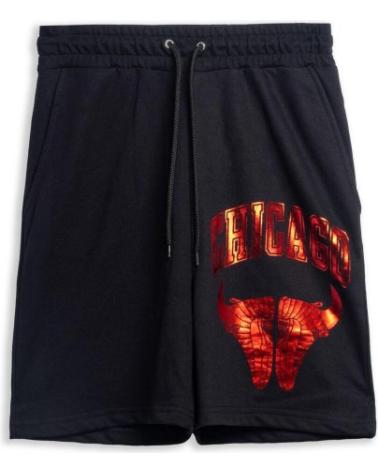 AREA ZERO SPORTSHORTS SCHWARZ MIT FOIL REDDED SNEAKERS LOGO NEGRO2