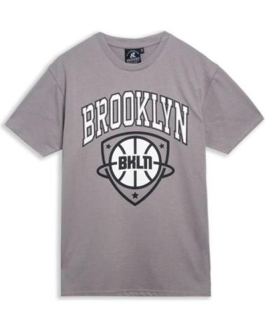 T-SHIRT AREA ZERO BROOKLIN BASIC TEE GRIS GRIS