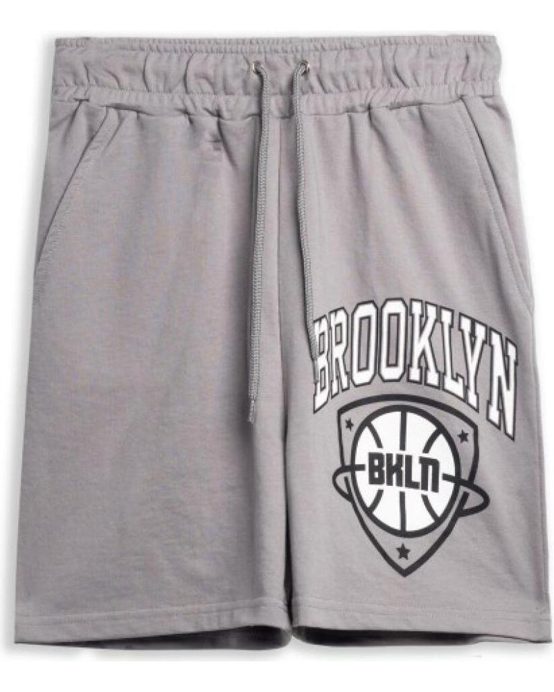 AREA ZERO SHORT DEPORTIVO BROOKLYN BÁSICO GRIS GRIS