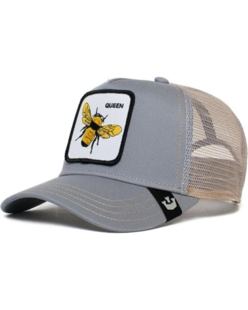 BONÉ TRUCKER GOORIN BROS THE QUEEN BEE ABELHA CINZA GRIS