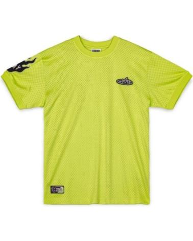 CAMISETA GRIMEY CLOVEN TONGUES MESH FLUOR LIME VERDE
