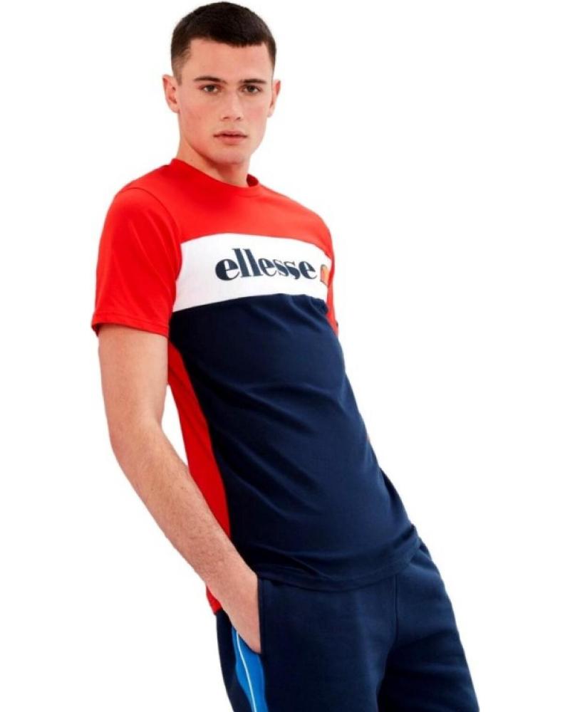 ELLESSE T-SHIRT TRICOLORE MORBILA ROUGE ROJO