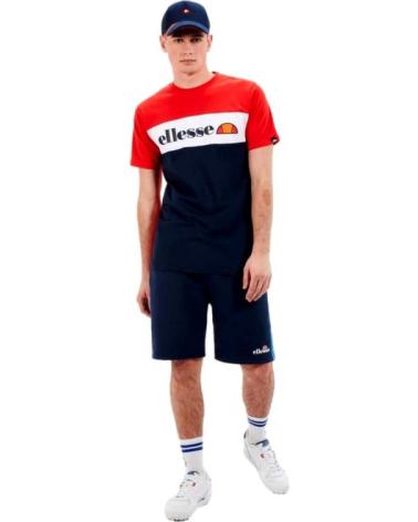 ELLESSE T-SHIRT TRICOLORE MORBILA ROUGE ROJO