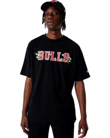 CAMISETA NEW ERA CHICAGO BULLS NBA FLORAL GRAPHIC OS TEE PRETA NEGRO