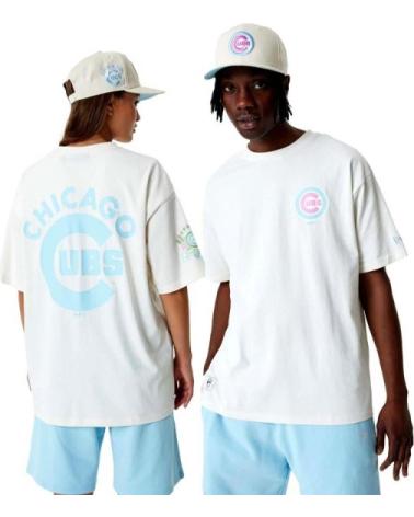 CAMISETA NEW ERA CHICAGO CUBS MLB PASTEL OS BRANCA DE MANGA CURTA BLANCO