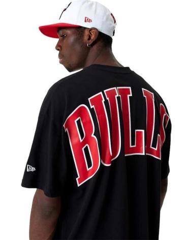 NEW ERA CHICAGO BULLS NBA INFILL LOGO OS TEE BLACK NEGRO