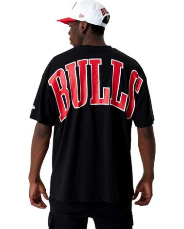 NEW ERA CHICAGO BULLS NBA INFILL LOGO OS TEE BLACK NEGRO