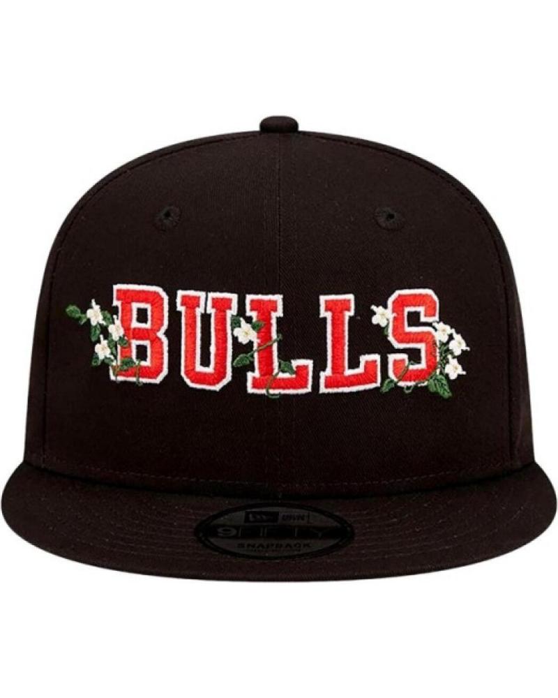 NEW ERA CHICAGO BULLS FLOWER WORDMARK 9FIFTY BLACK CAP NEGRO