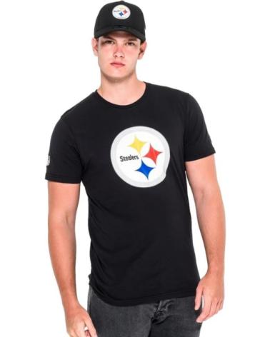 T-SHIRT NOIR NEW ERA PITTSBURG STEELERS TEAM LOGO NEGRO