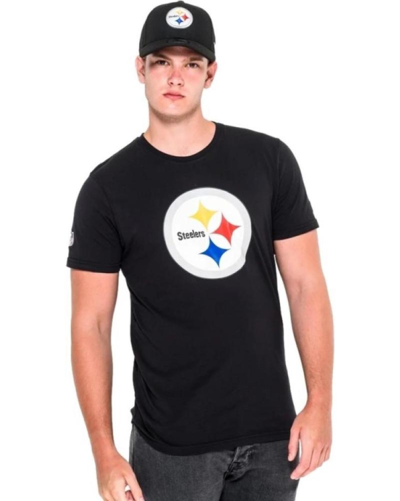 T-SHIRT NOIR NEW ERA PITTSBURG STEELERS TEAM LOGO NEGRO