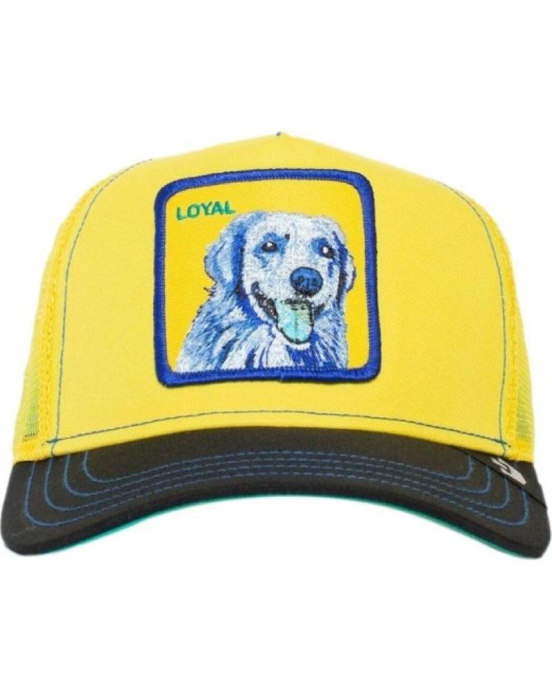 CAPPELLINO TRUCKER GOORIN BROS DOGGY TRIP GIALLO CON PATCH CANE AMARILLO