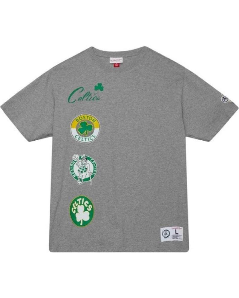T-SHIRT MITCHELL & NESS BOSTON CELTICS CITY COLLECTION GRIS GRIS