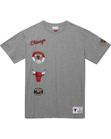 T-SHIRT MITCHELL & NESS CHICAGO BULLS CITY COLLECTION GRIS GRIS
