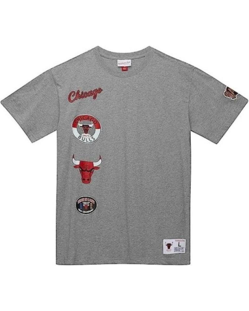 T-SHIRT MITCHELL & NESS CHICAGO BULLS CITY COLLECTION GRIS GRIS