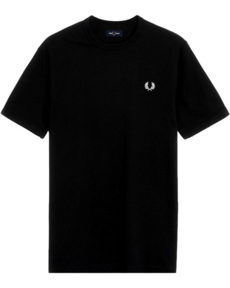 T-SHIRT CLASSIQUE FRED PERRY RINGER TEE NOIR NEGRO
