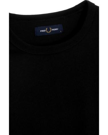 T-SHIRT CLASSIQUE FRED PERRY RINGER TEE NOIR NEGRO