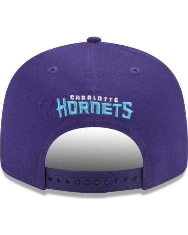 NEW ERA 9FIFTY CHARLOTTE HORNETS NBA PATCH PURPLE OFFICIAL CAP MORADO