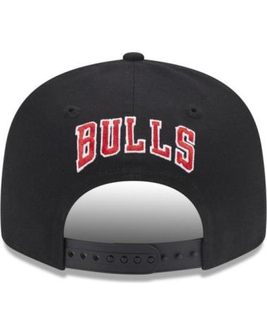 NEW ERA 9FIFTY CHICAGO BULLS NBA PATCH OFFICIAL BLACK CAP NEGRO