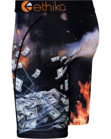ETHIKA BOXER MONEYED ORANGE-BLACK NARANJA