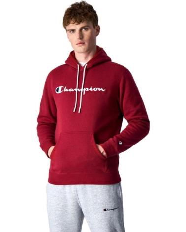 SWEAT À CAPUCHE CHAMPION EMBROIDERED SCRIPT LOGO GRENAT GRANATE